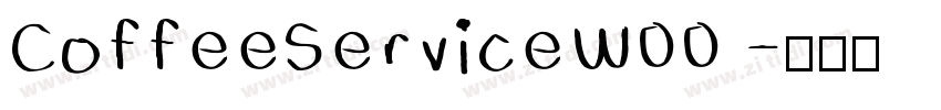 CoffeeServiceW00 字体转换